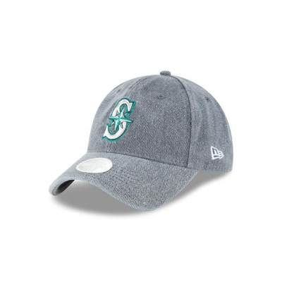 Seattle Mariners Gorra | New Era MLB Faded Denim 9twenty Adjustable Cap Mexico - Grises